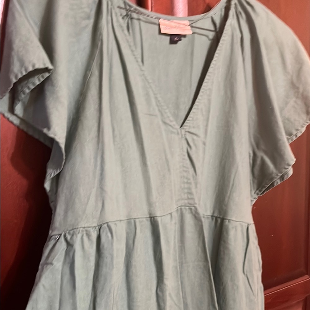 Universal Thread Green Mini Tunic With Relaxed Fi… - image 3